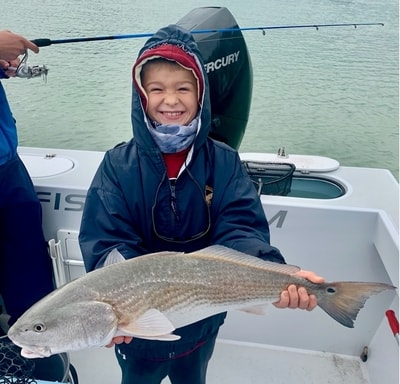 Junior turned 7 this year and wanted another fishing charter like last years for his birthday.